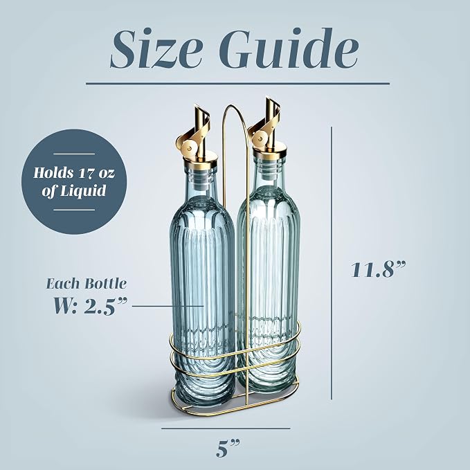 COOK WITH COLOR Glass Olive Oil Bottle Dispenser - Image 5
