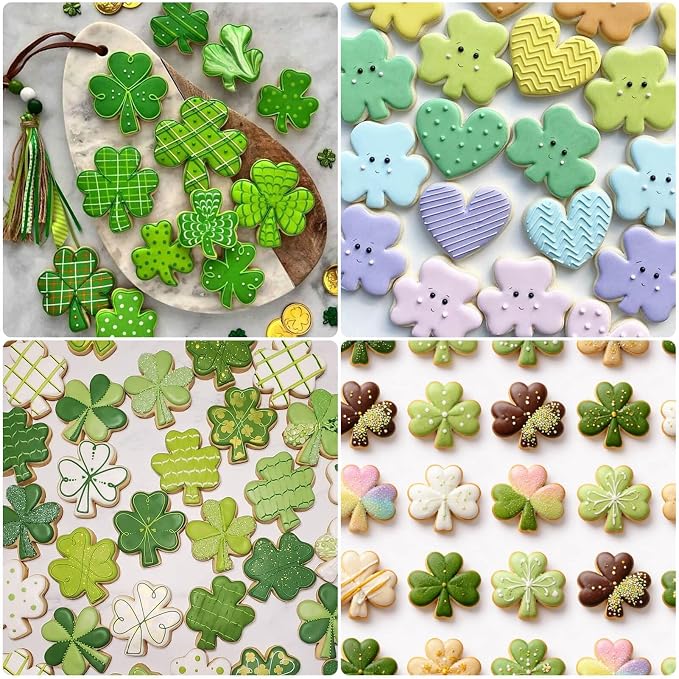 AIERSA Mini Shamrock Cookie Cutter, St Patricks Day Cookie Cutters, 1 Inch Tiny - Image 4