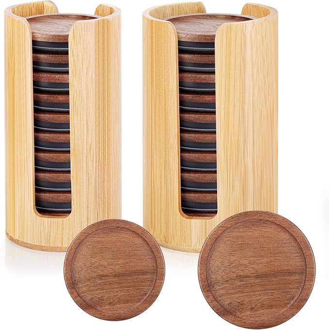 2 Pack Mason Jar Lid Organizer Bamboo Ball Jar Wooden Storage Accessories by AFOROEOA