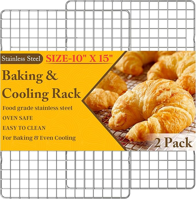 2PCS Cooling Racks for Cooking and Baking by QukakaHomeCare