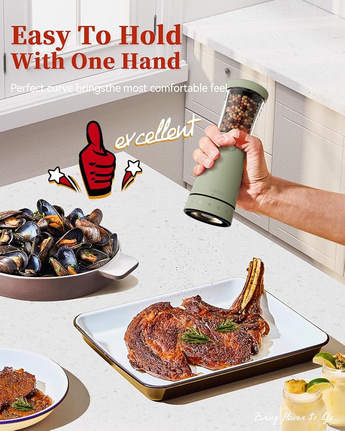 Electric Salt and Pepper Grinder Set - Image 3