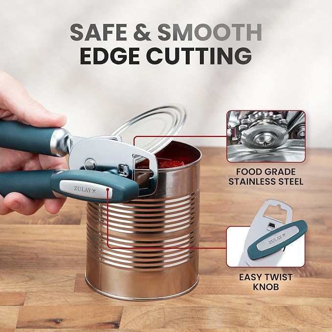 Zulay Kitchen Heavy Duty Stainless Steel Can Opener Manual - Image 4