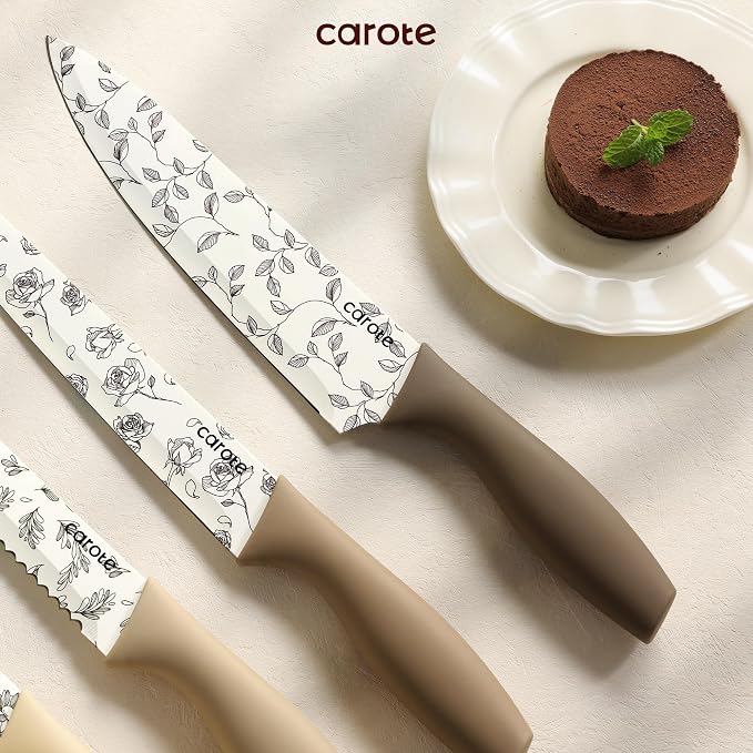 CAROTE 12PCS Knife Set, Kitchen Knife Set - Image 6