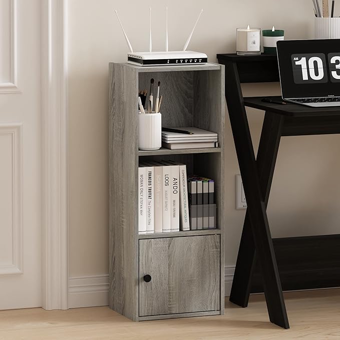 Furinno LUDER Book Shelf, 3-Tier Modern Bookshelf, Bookcase - Image 2