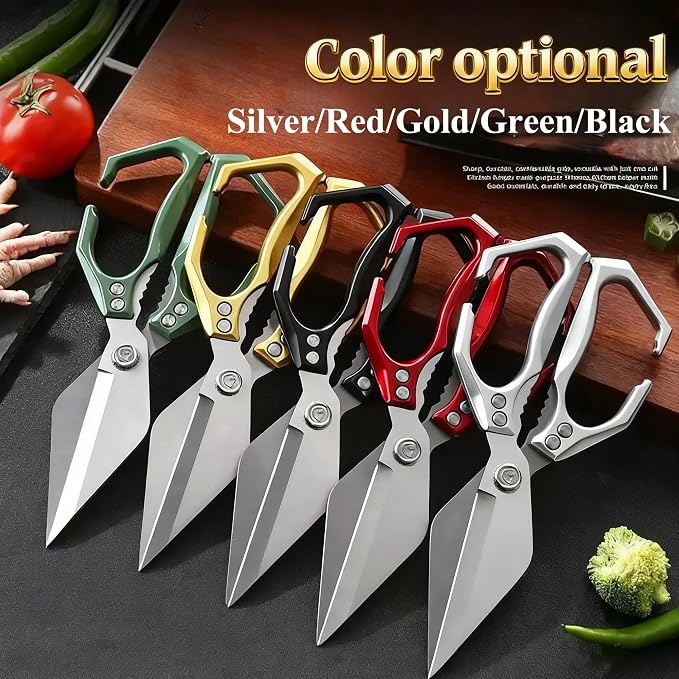 Multifunctional Heavy Duty Poultry Shears, Japanese High-Carbon Steel Kitchen - Image 7