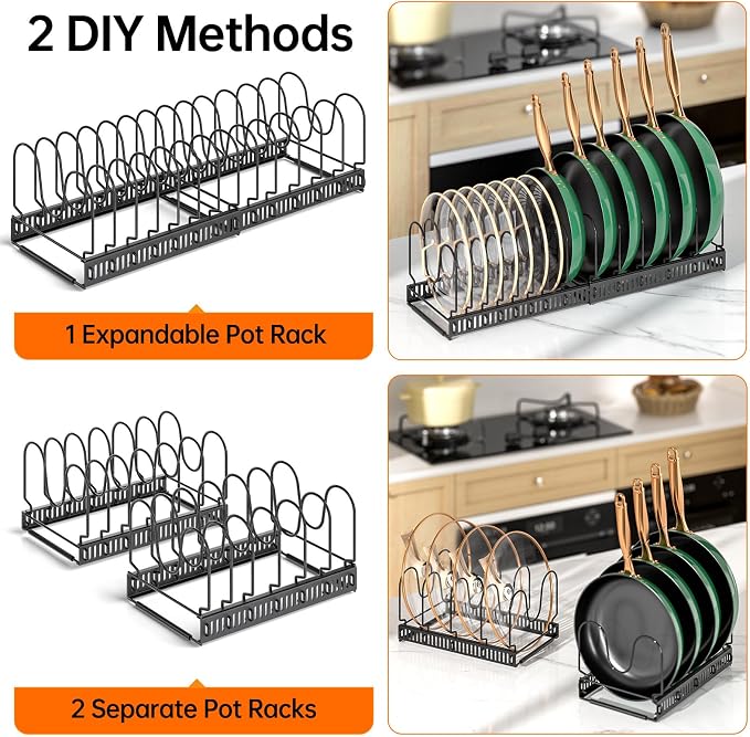 MUDEELA Pots and Pans Organizer Rack - Image 5