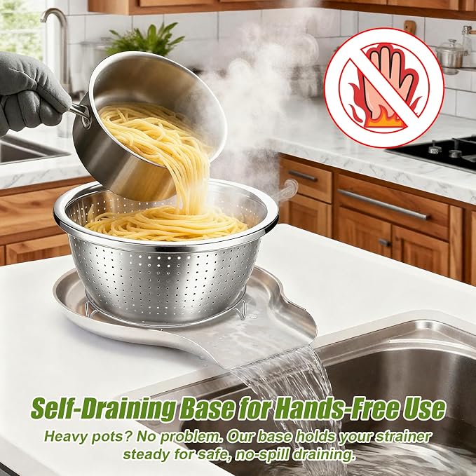 Palksky Stainless Steel Colander Set - Image 8