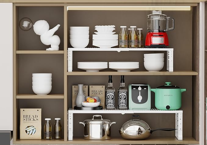 Jojocross Expandable Adjustable Stackable Kitchen Organizer, Spice Rack - Image 6