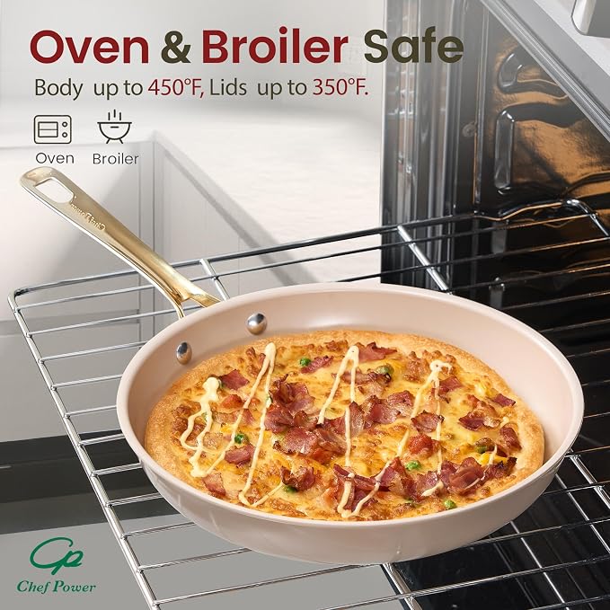 Chef Power Ceramic Cookware Sets, Cookware Set - Image 6