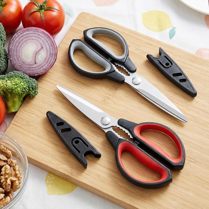Kitchen Scissors, Sharp Stainless Steel Blades and Comfort-Grip Handles - Image 7