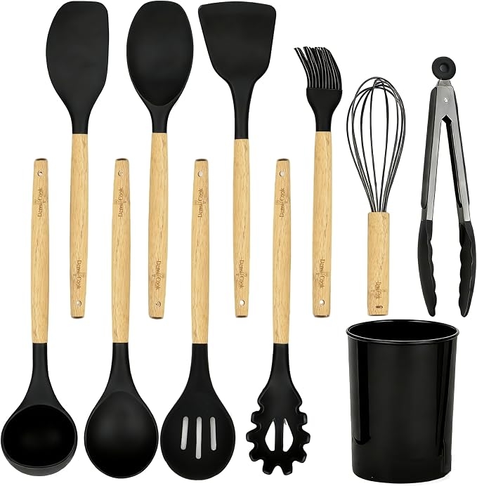 Silicone Cooking Utensils Set by Unknown