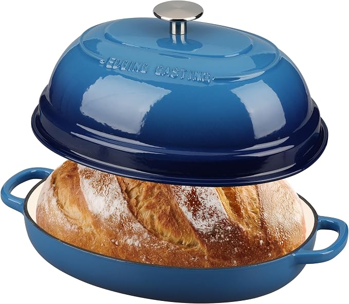 EDGING CASTING Enameled Oval Cast Iron Dutch Oven Pot - Image 3
