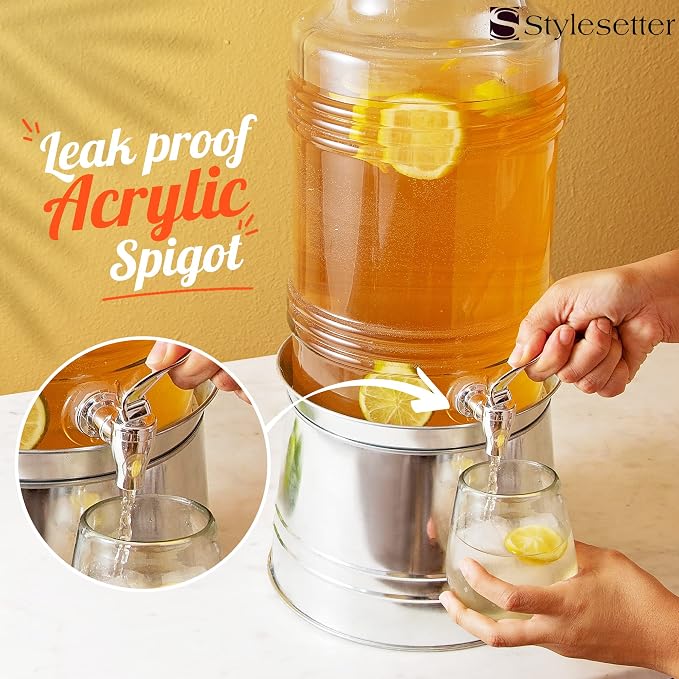 Style Setter Glass Drink Dispenser - Image 5