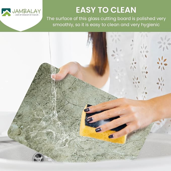 JAMBALAY Tempered Glass Cutting Board - Image 4