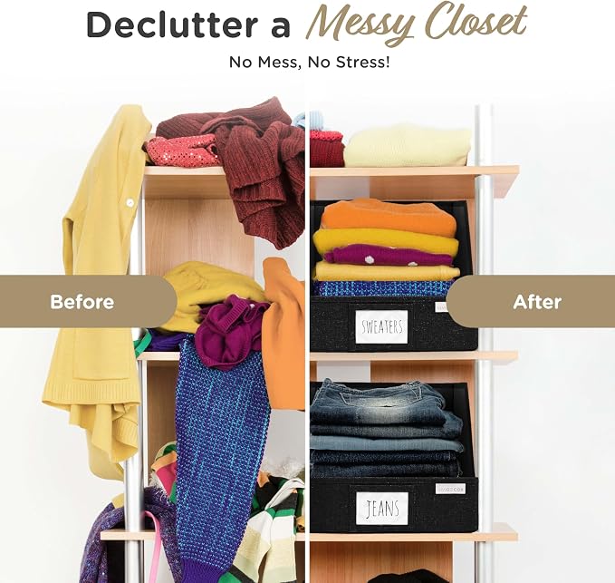 VIVIDECOR Open Front Trapezoid Closet Bins 12x12x10 – Closet Shelf Organizer - Image 6