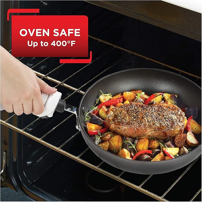 T-Fal Ultimate Hard Anodized Nonstick Fry Pan Set 2 Piece, 10 Inch, Oven - Image 6