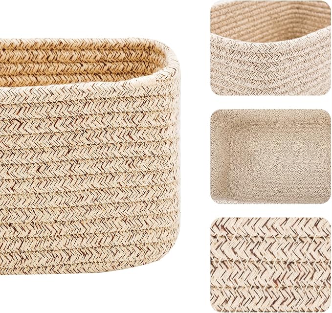 MiniArk Small Storage Baskets for Organizing | Closet Organizer Bins | Shelf - Image 2