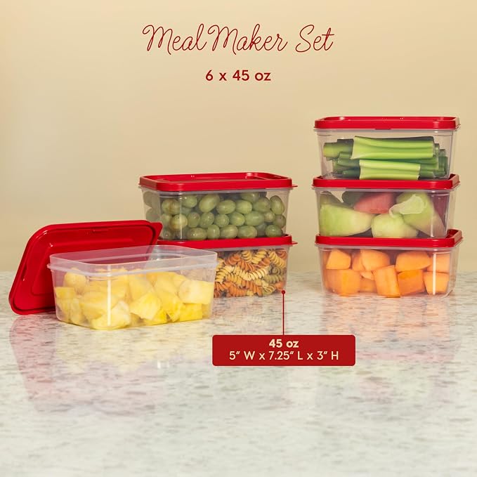 IRIS USA 12 PC Plastic Food Storage Containers - Image 2