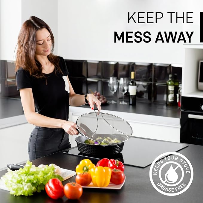 Zulay Kitchen Splatter Screen for Frying Pan - Image 8