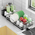Large Dish Drying Rack, Expandable Dish Rack, Stainless Steel Anti-Rust Dish by Pantasia