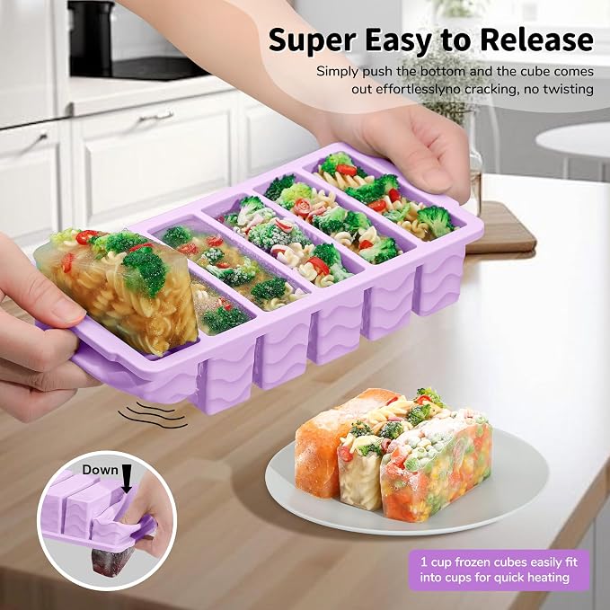 2-Pack Silicone Freezer Trays - Image 4