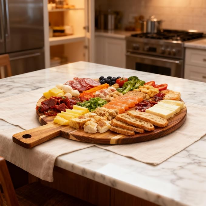 Large Acacia Wood Cutting Board - Image 2