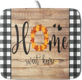 Giwawa Home Sweet Home Dish Drying Mat 16x18 Inch Fall Autumn Maple Leaf Wreath by Giwawa