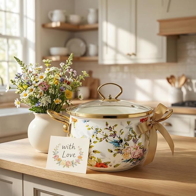 SOUJOY 2.8 Quart Enamel Stockpot - Image 8