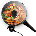 Elite Gourmet EG6207# Scratch Resistant 10.5-inch Fry Pan, Easy-Pour Spout by EliteGourmet
