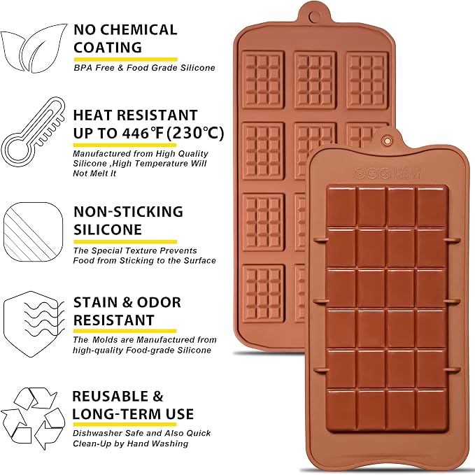 Anaeat Silicone Break Apart Chocolate Molds - Image 5