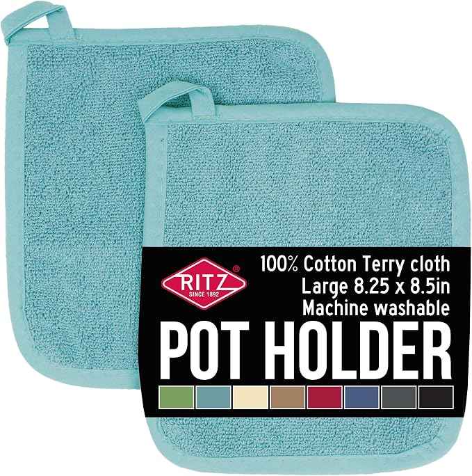 RITZ Terry Potholder & Hot Pad: Unparalleled Heat Resistant, Durable 100% by Ritz+Foodservice
