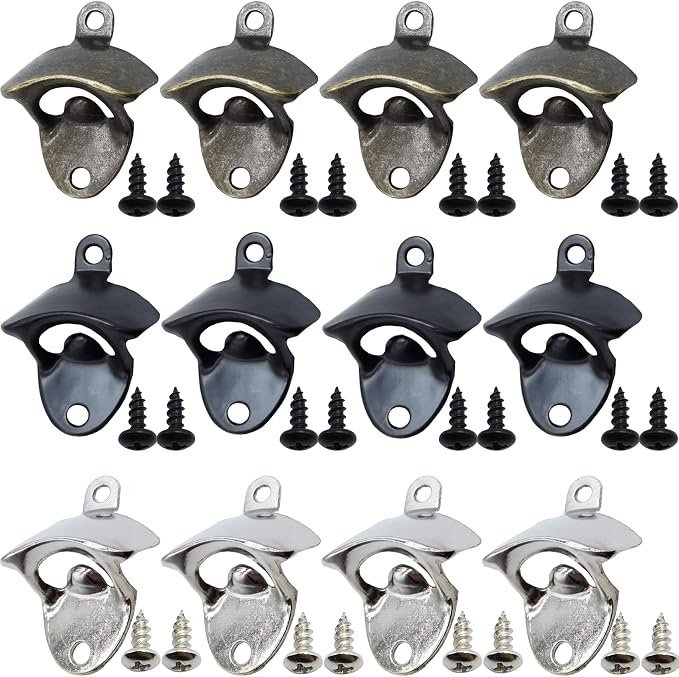 RONYOUNG 12PCS Wall Mounted Bottle Opener Vintage Beer Bottle Opener Suitable by Unknown