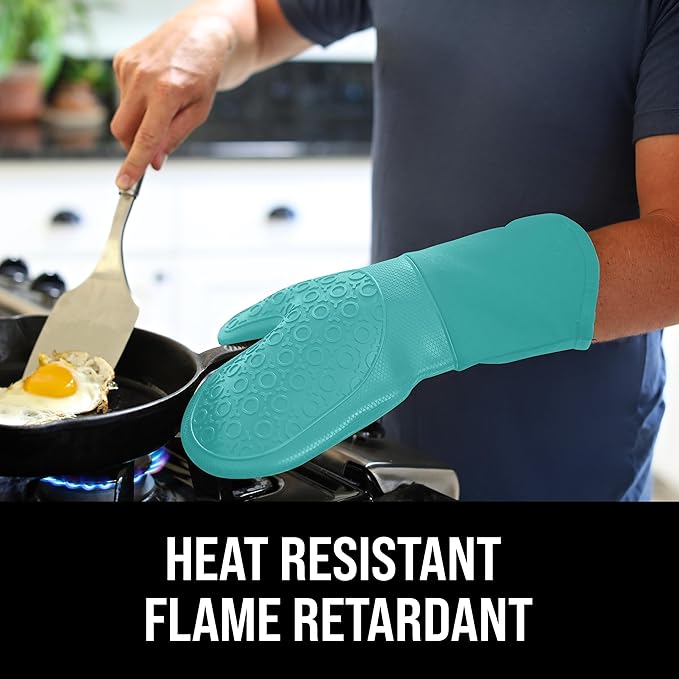 BPA-Free Soft Silicone Oven Mitts - Image 3