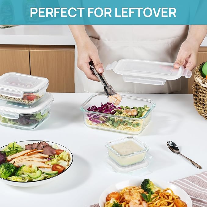 Vtopmart 8 Pack Glass Food Storage Containers - Image 6