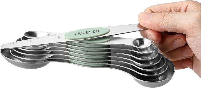 Spring Chef Stainless Steel Magnetic Measuring Spoons Set of 8 - Image 8