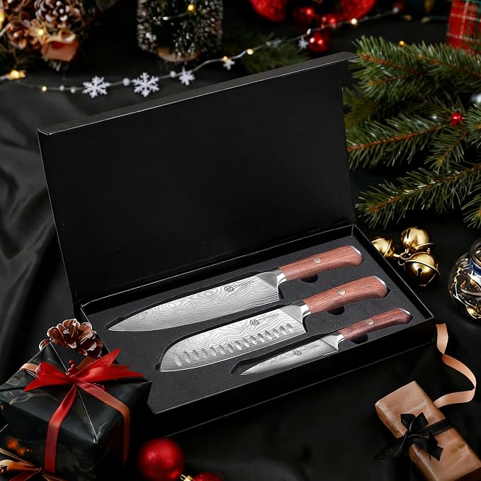 YOTSUBA 3 PCS Japanese Kitchen Knife Set, Razor Sharp High Carbon Stainless - Image 9
