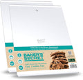 Baker's Secret 2pcs Large Flat Cookie Sheet 18" x 14" Aluminum Flat Baking Sheet by BakersSecret