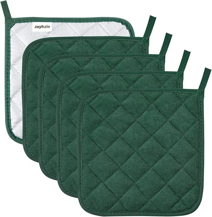Pot Holders Buffalo Plaid Cotton Heat Resistant Potholder, Pot Holder, Hot Pads by Joyhalo