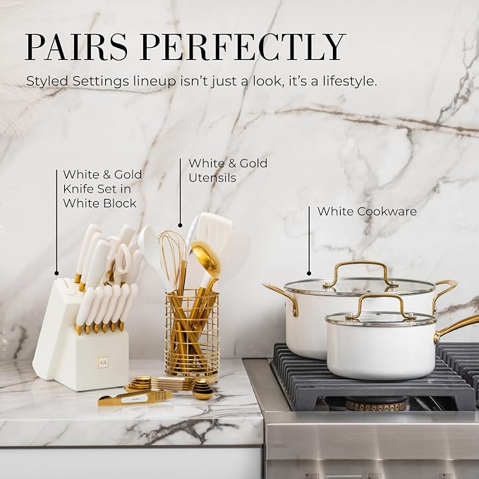 White and Gold Measuring Spoons - Image 7