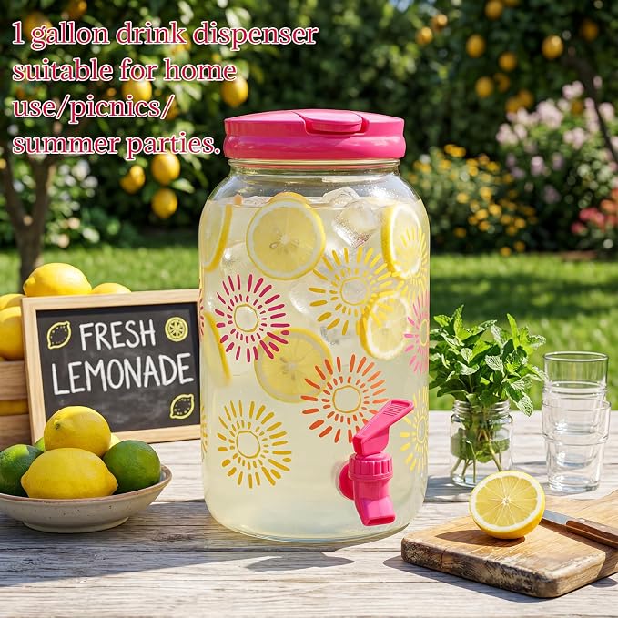 Havawish 2 Pcs 1 Gallon Plastic Beverage Dispenser - Image 2