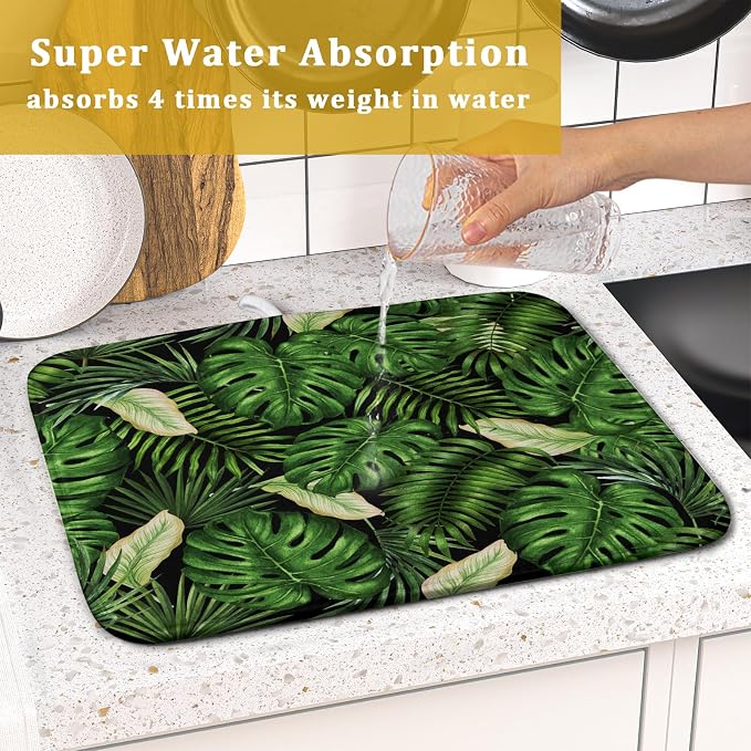 Giwawa Tropical Palm Leaf Dish Drying Mat - Image 7