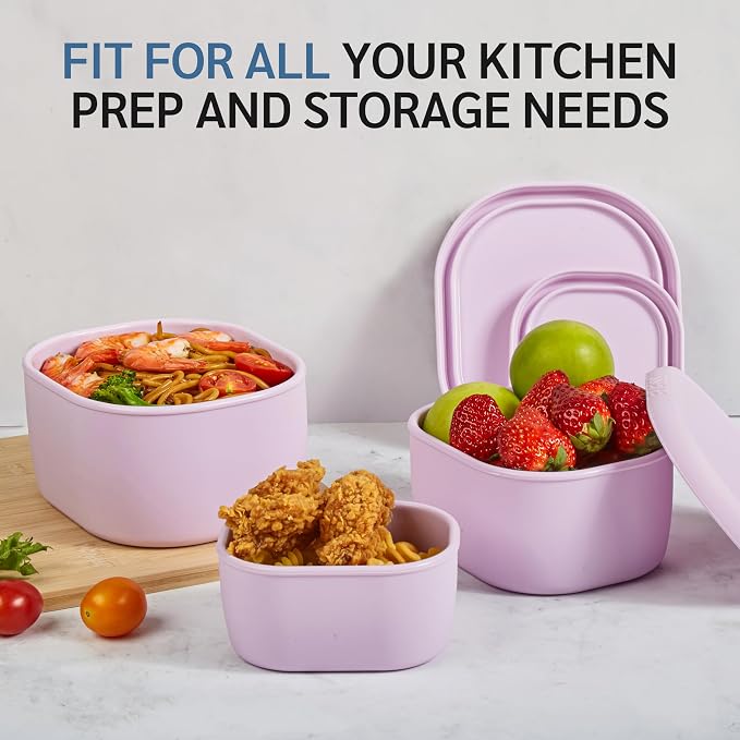ISSEVE 12Pcs/Set Nesting Silicone Food Storage Containers - Image 5