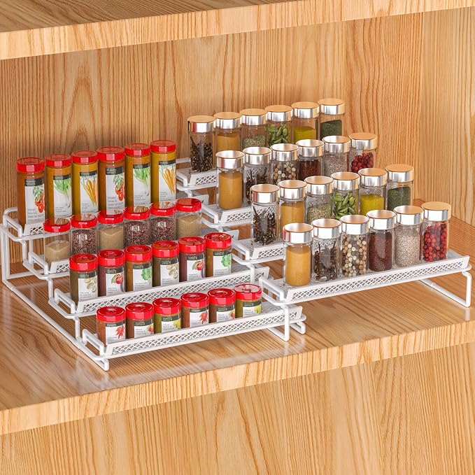 4 Tier Adjustable Spice Rack Organizer by GREATLUHENGPING