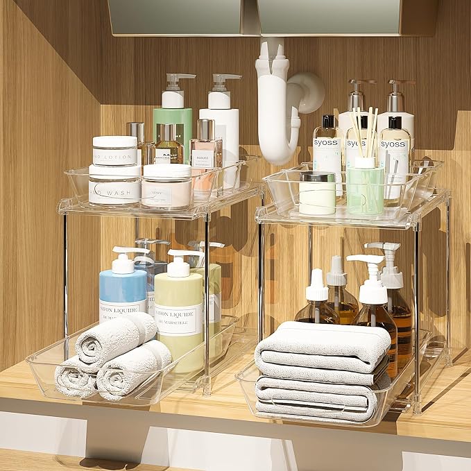 Sevenblue Under Sink Organizer, Bathroom Organizers and Storage, 2 Tier by Sevenblue