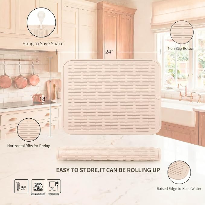 MicoYang Silicone Dish Drying Mat - Image 2