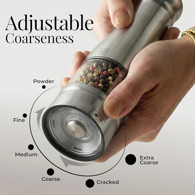 Electric Salt and Pepper Grinder Set - Image 4