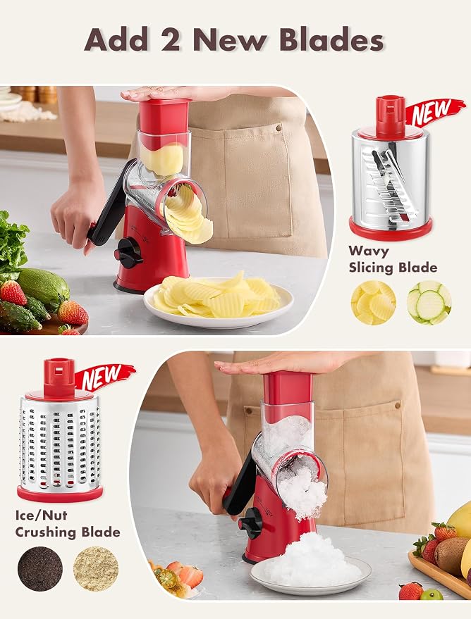 GDL Rotary Cheese Grater Hand Crank - Image 2