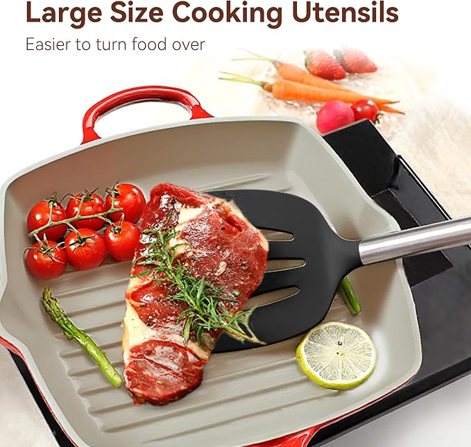 Silicone Cooking Utensils Set, NCUE 35 Pcs Kitchen Utensils Set - Image 4