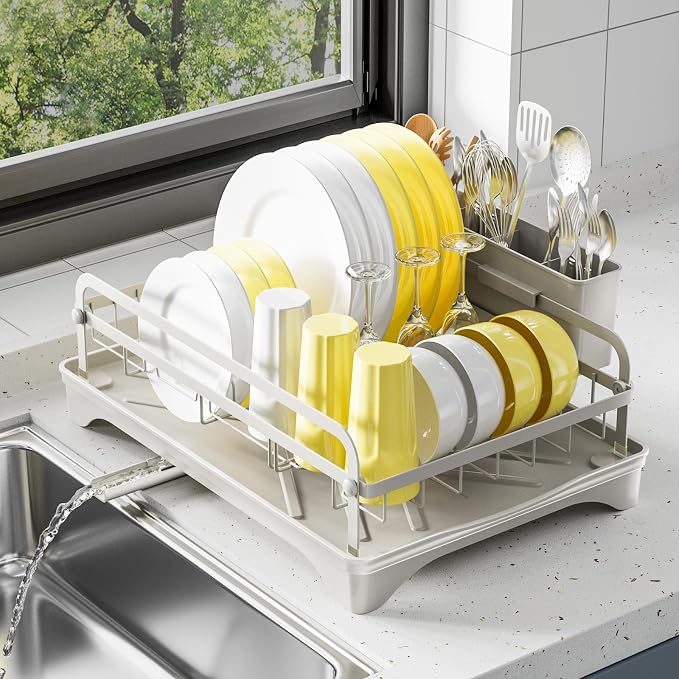 LIYI Dish Rack - Dish Racks for Kitchen Counter, Kitchen Dish Drying Rack by LIYIBambooHairBrush