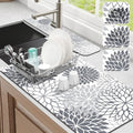 Findosom 2PCS 17" x 32" Dish Drying Mat & 24" x 5.5" Sink Splash Guard by Findosom